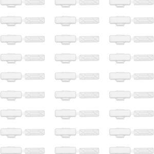 The Lord of the Tools 100pcs Cable Label Boxes Cable Wire Clip Wire Waterproof Marking Box 30 x 10 mm Wire Transparent Signage Identification Box Cable Waterproof Label Box-0