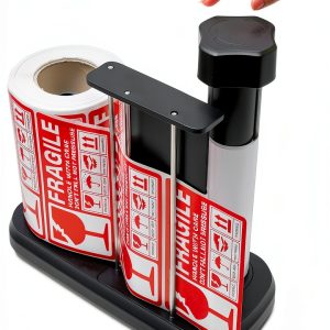 Manual Label Sticker Roll Dispenser owfccla Adjustable Tabletop-0