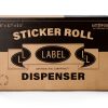 Roll Label Dispenser for Sticker Labels | Thick Durable Acrylic Sticker Roll Holder with Anti-Slip Feet and Spacer Springs-5