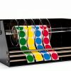 Roll Label Dispenser for Sticker Labels | Thick Durable Acrylic Sticker Roll Holder with Anti-Slip Feet and Spacer Springs-1