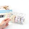 Acrylic Day of The Week Covered Label Dispenser 7-Slot Dispenser Day of The Week Label Dispenser Wall Mount Sticker Roll Dispenser for 1",3/4"Day of The Week Stickers 1 Inch Label Dispenser (No Label)-3