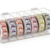Acrylic Day of The Week Covered Label Dispenser 7-Slot Dispenser Day of The Week Label Dispenser Wall Mount Sticker Roll Dispenser for 1",3/4"Day of The Week Stickers 1 Inch Label Dispenser (No Label)-2